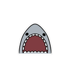 Cute Cartoon Shark Mouth Sticker