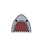 Cute Cartoon Shark Mouth Sticker