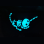 Glow in the Dark Skeleton Cat Magnet