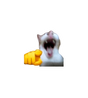 Pointing Screaming Cat Meme Sticker