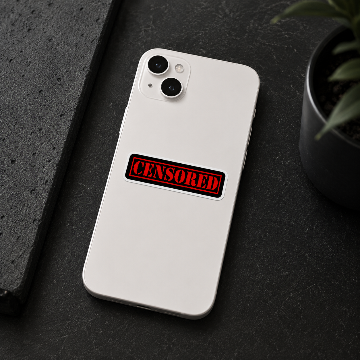 CENSORED Stamp Sticker