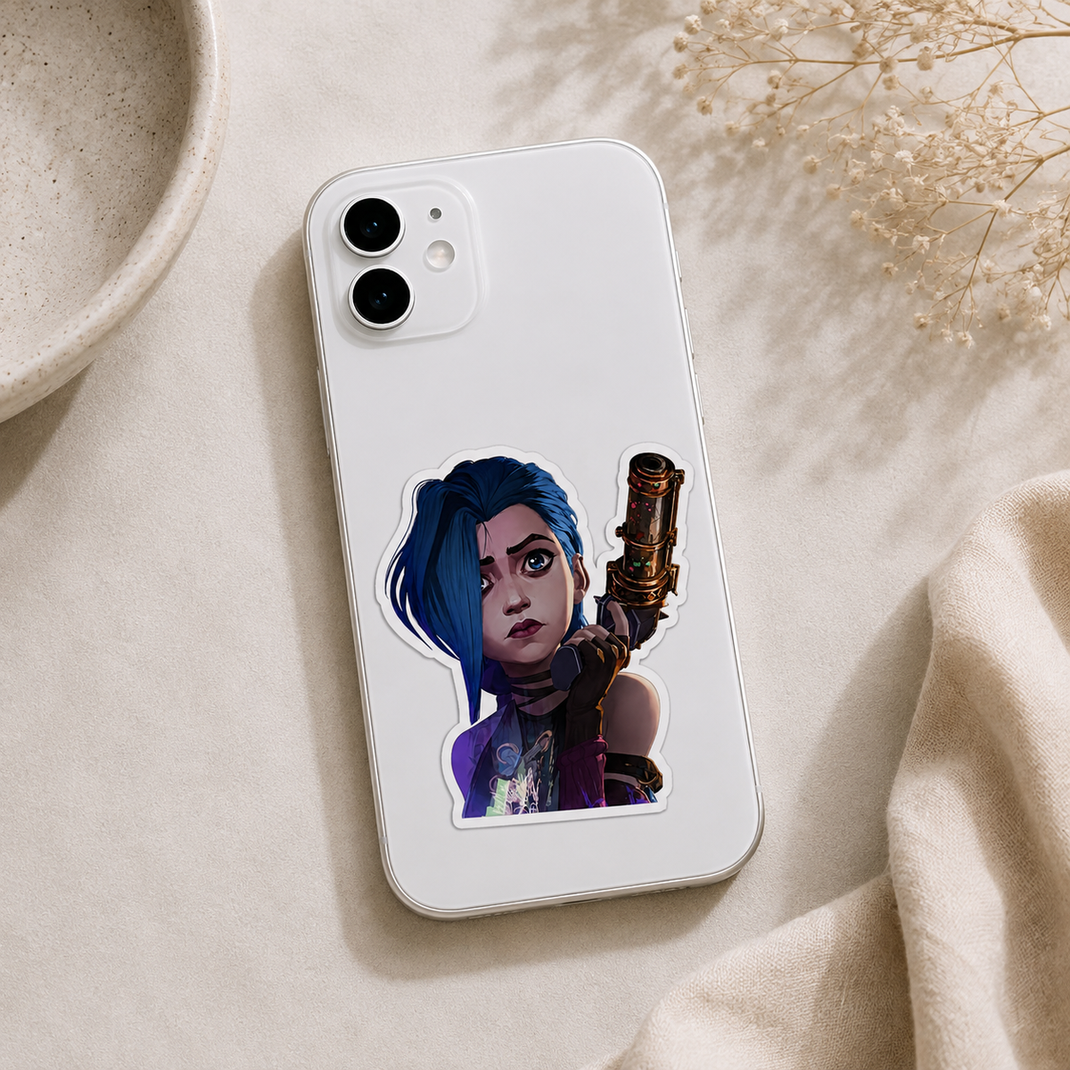 Jinx Gun Sticker – Arcane