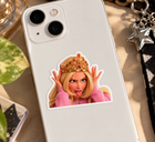 Cheeky Crowned Blonde Sticker