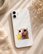 Call Me Cat Meme Sticker