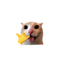 Call Me Cat Meme Sticker