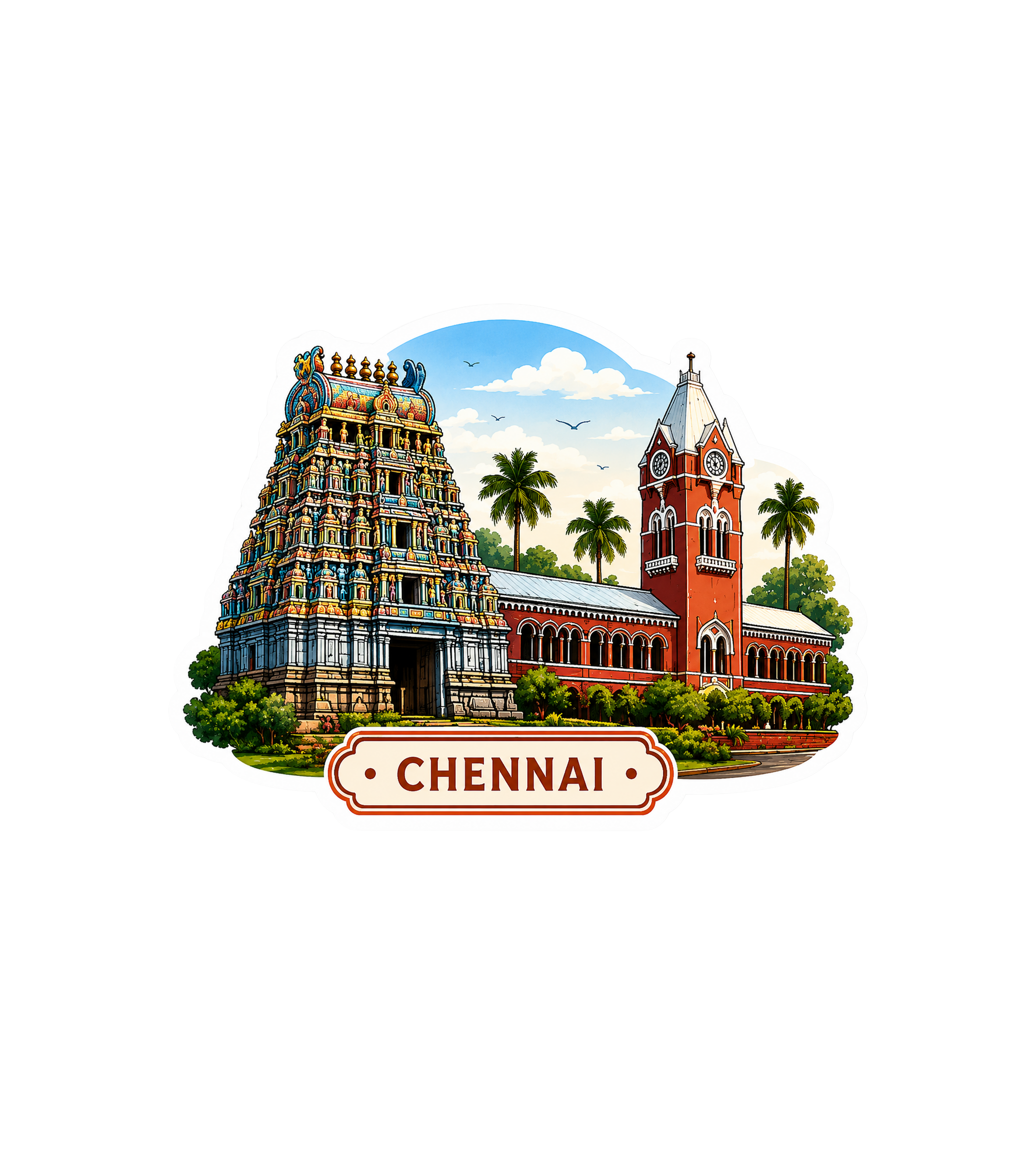 Chennai Heritage Sticker