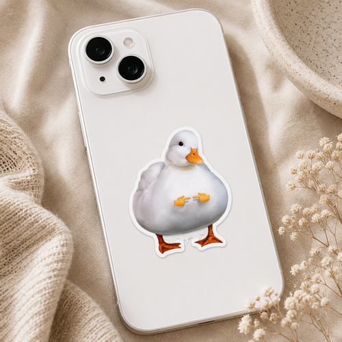 Chubby Duck Zero Ducks Given Sticker