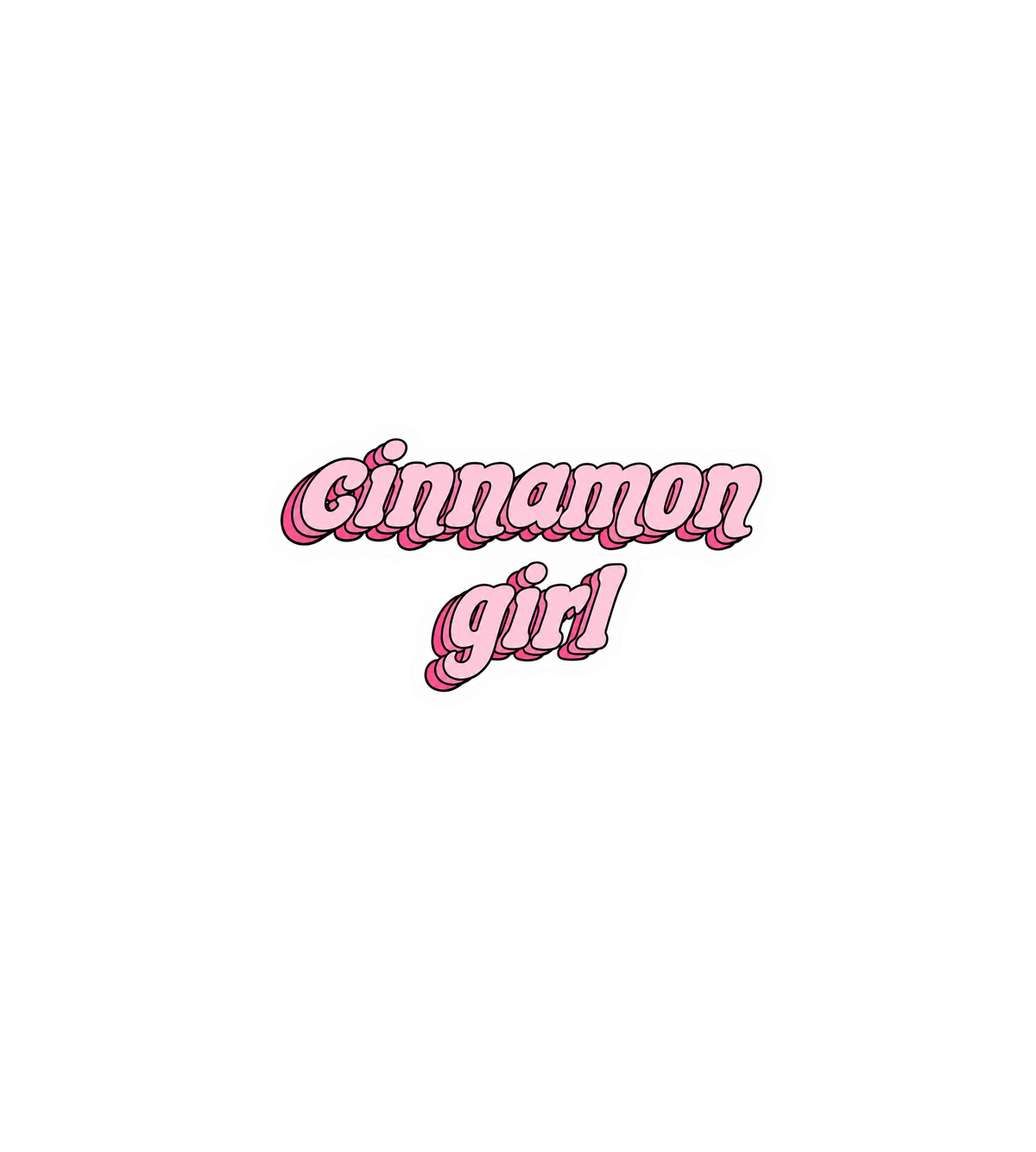 Cinnamon Girl Sticker