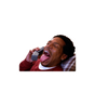 Screaming Phone Reaction Sticker