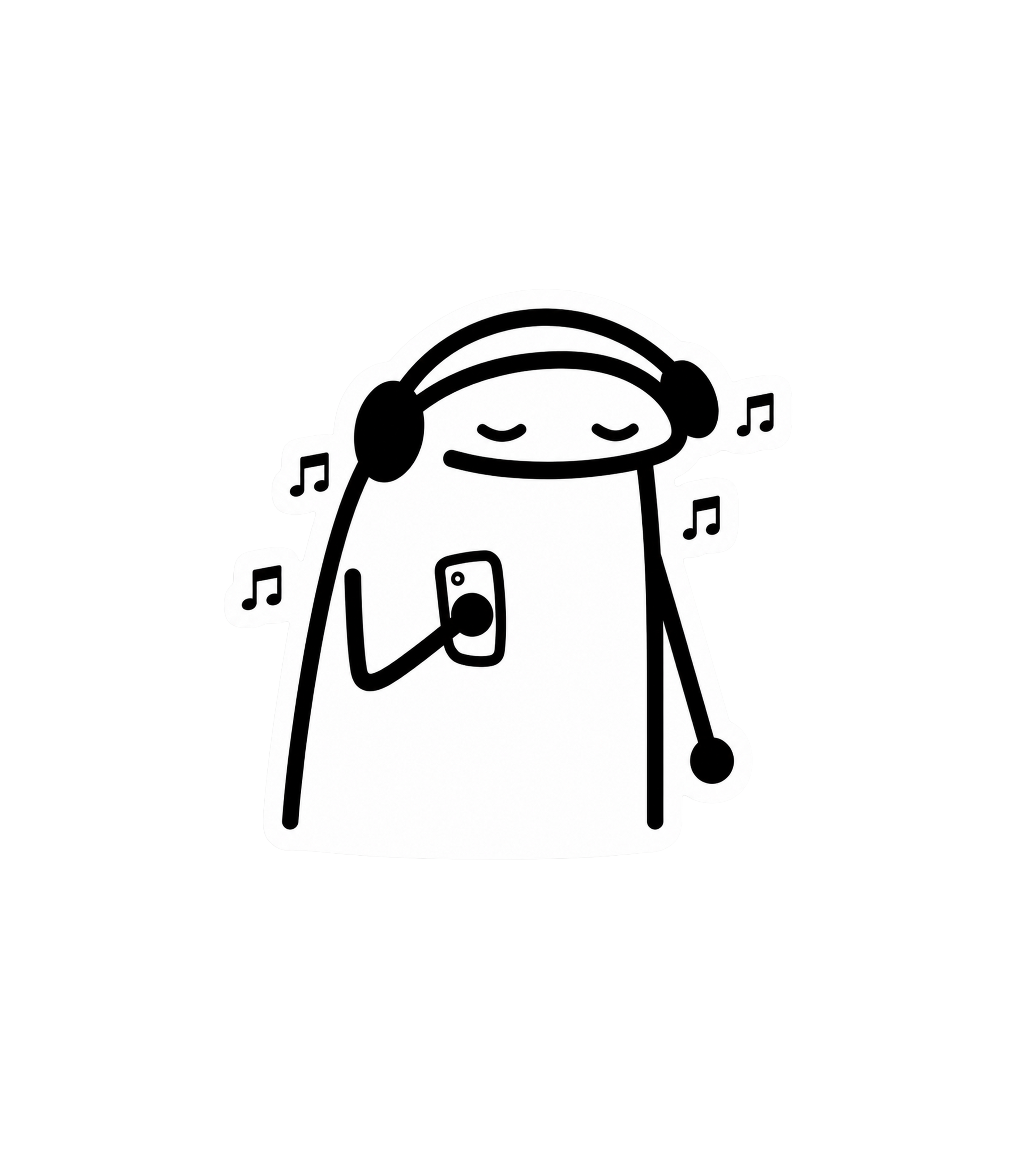 Music Lover Blob Sticker