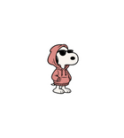 Cool Snoopy Pink Hoodie Sticker
