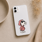 Cool Snoopy Pink Hoodie Sticker