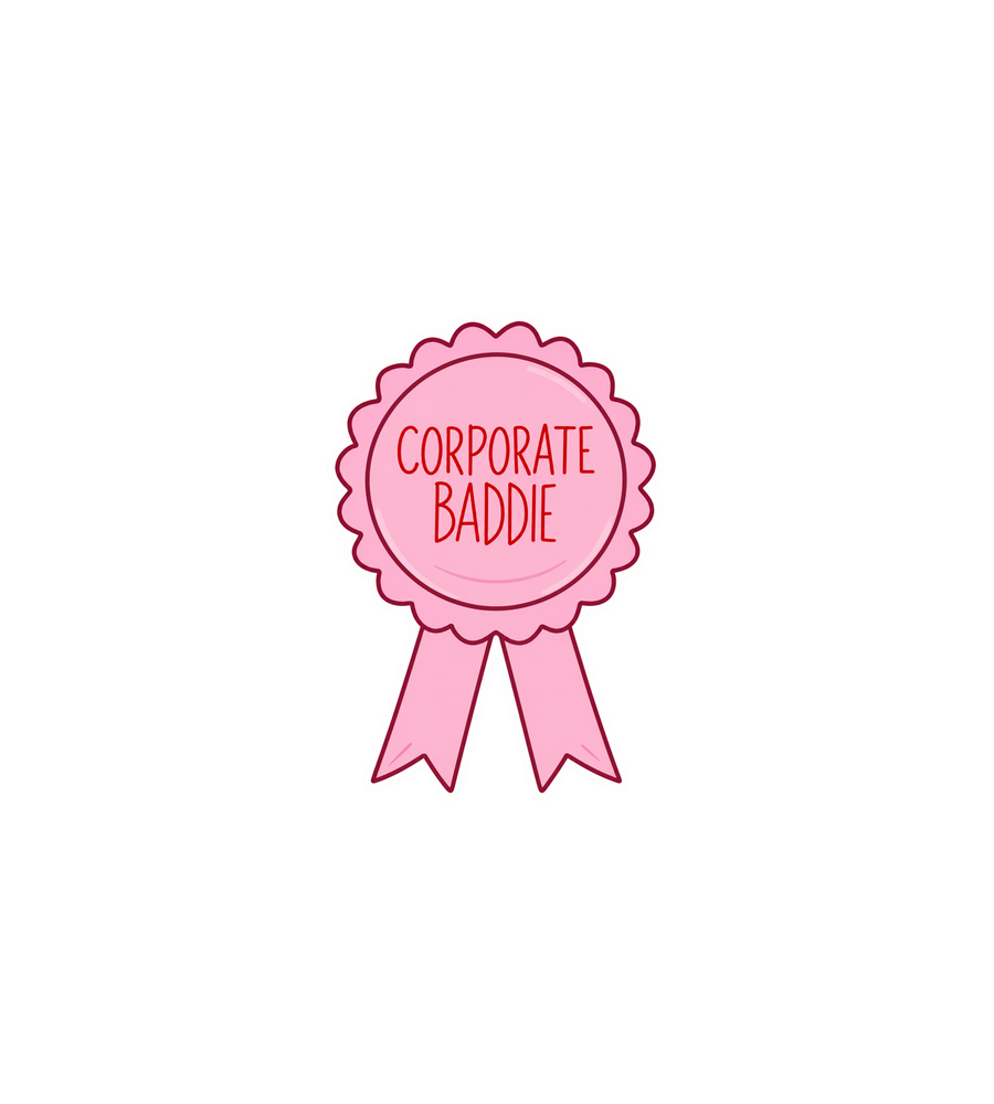 Corporate Baddie Badge Sticker