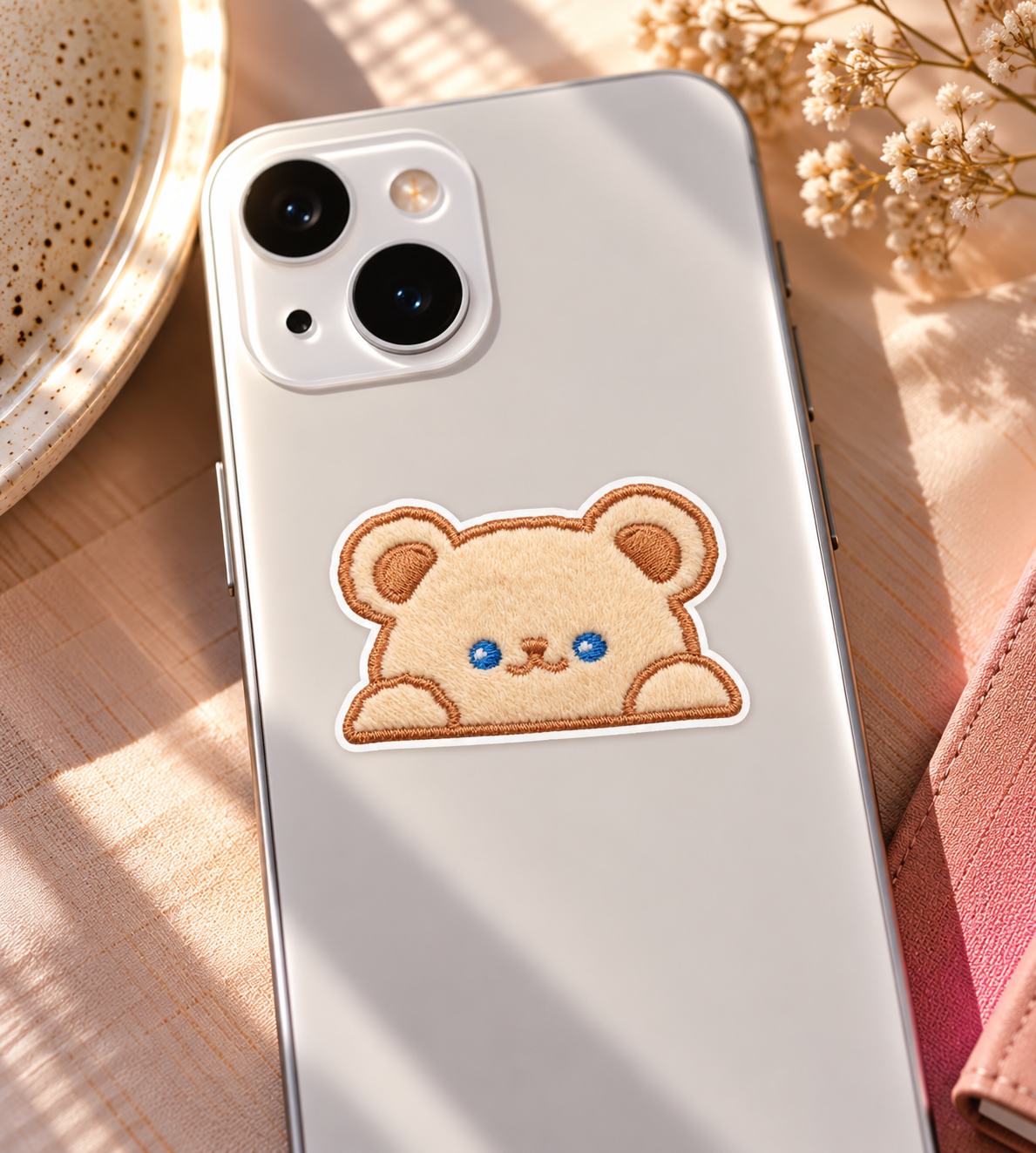 Cute Peekaboo Bear Sticker