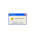 Critical Error Retro Windows Sticker