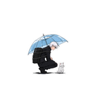 Gojo Under Blue Umbrella Sticker