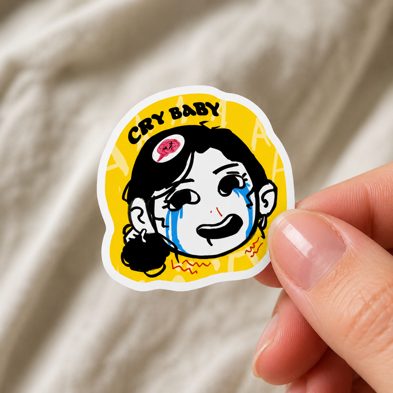 Cry Baby Vinyl Sticker