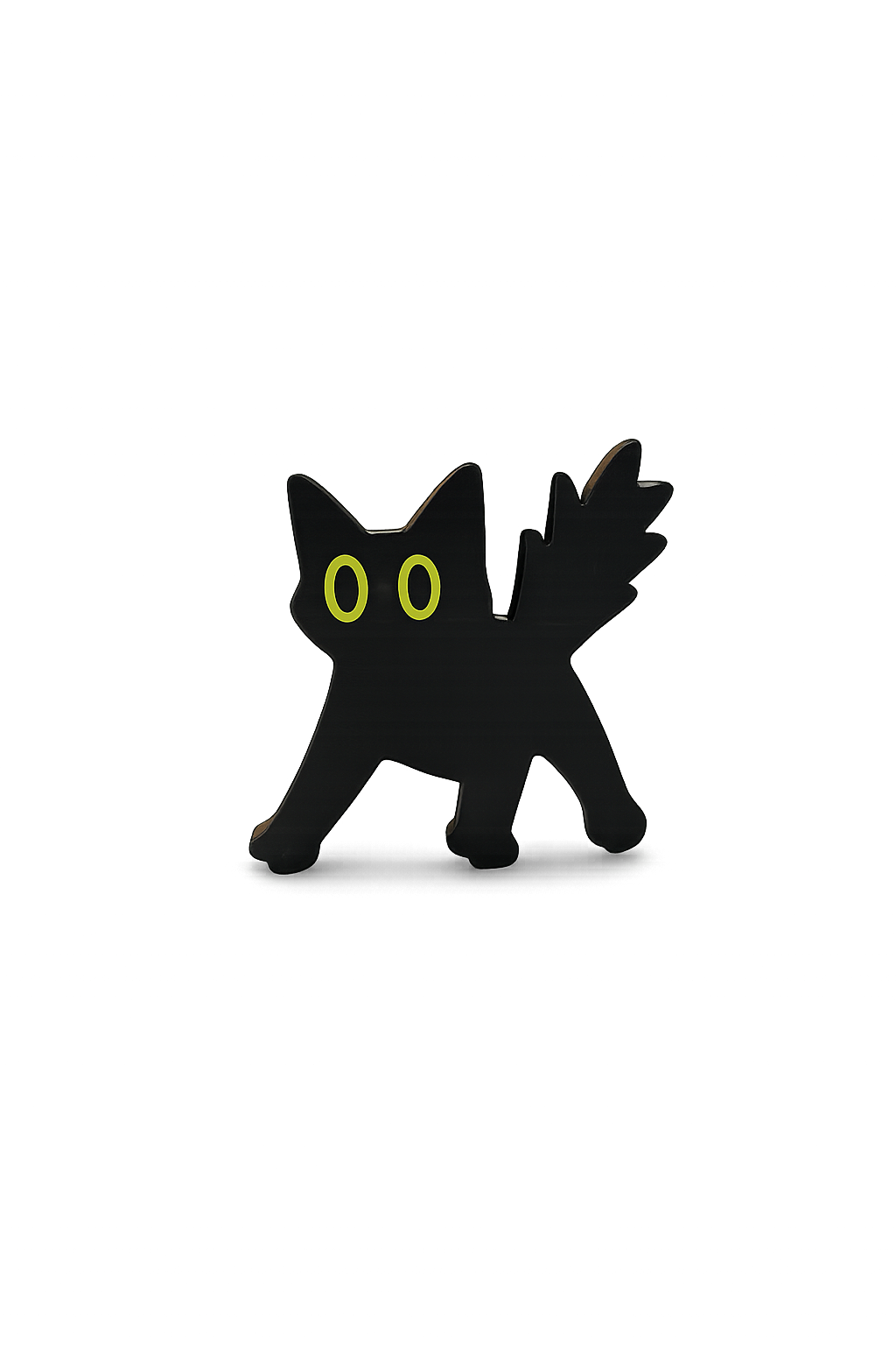 Curious Black Cat Fridge Magnet | Cute Refrigerator Magnet for Home & Office