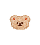 Fluffy Teddy Bear Sticker