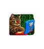 Cybercat Hacker Sticker