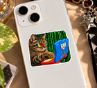 Cybercat Hacker Sticker