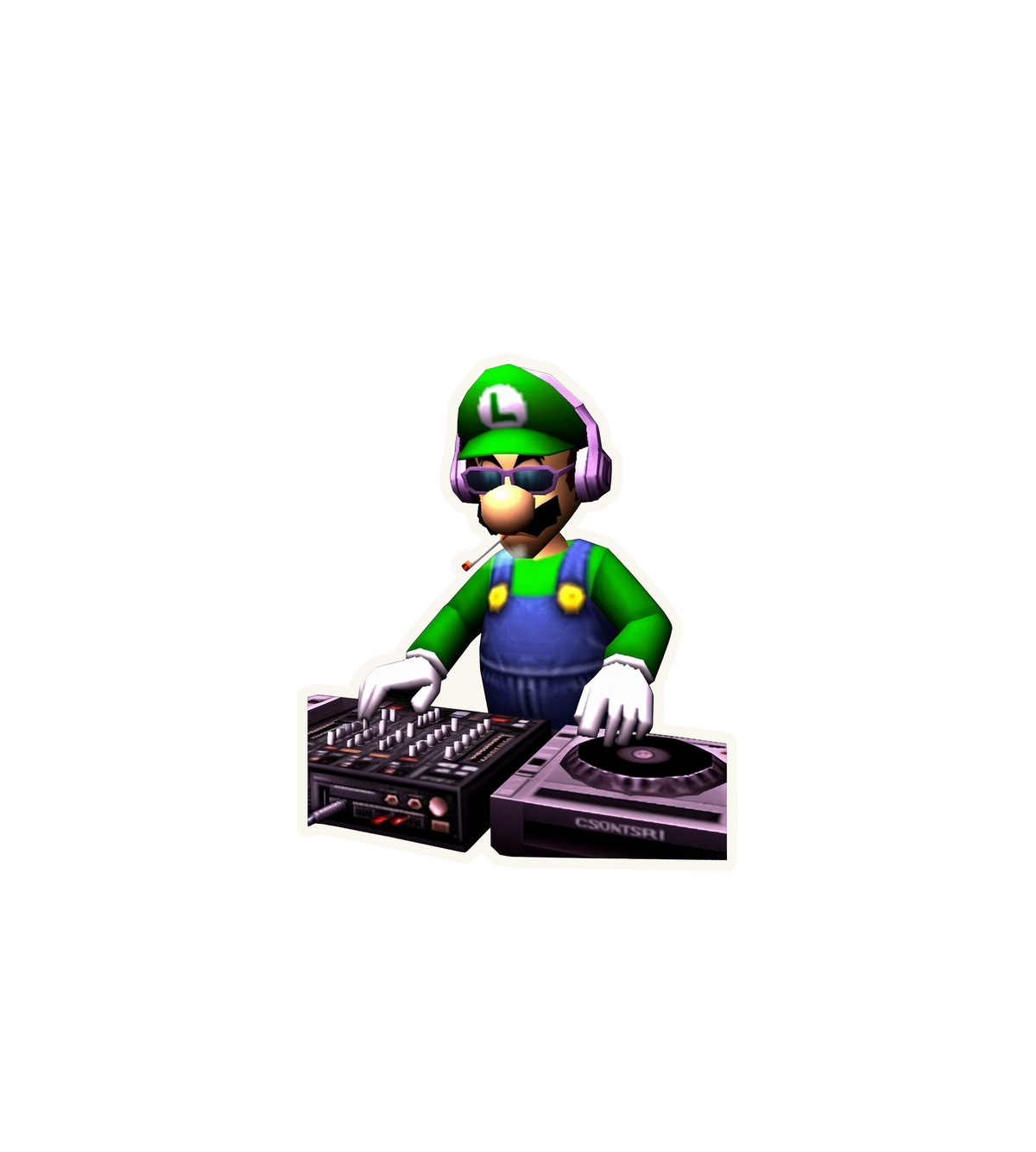 DJ Luigi Sticker