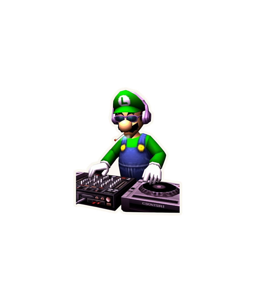 DJ Luigi Sticker