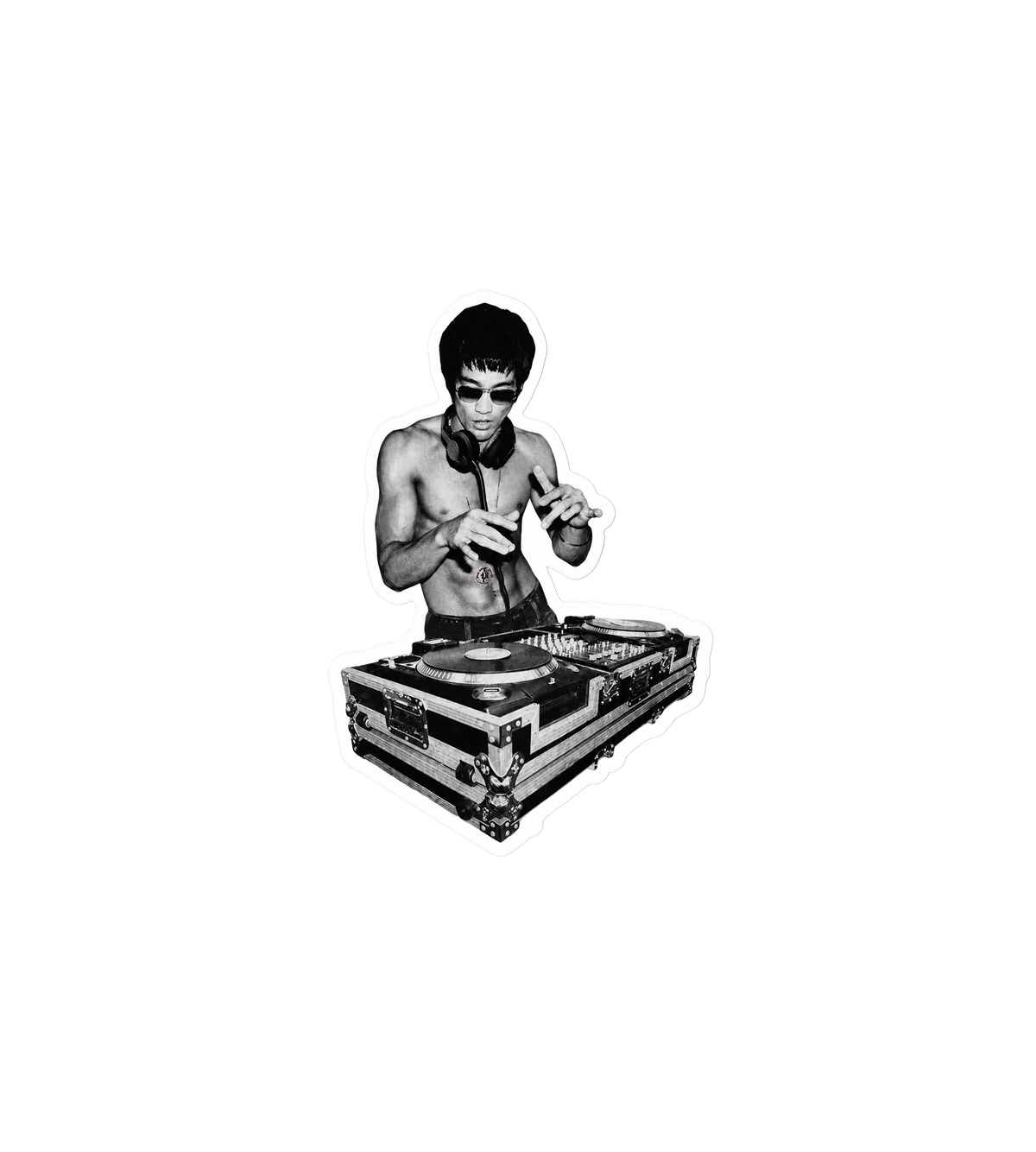 DJ Bruce Lee Sticker