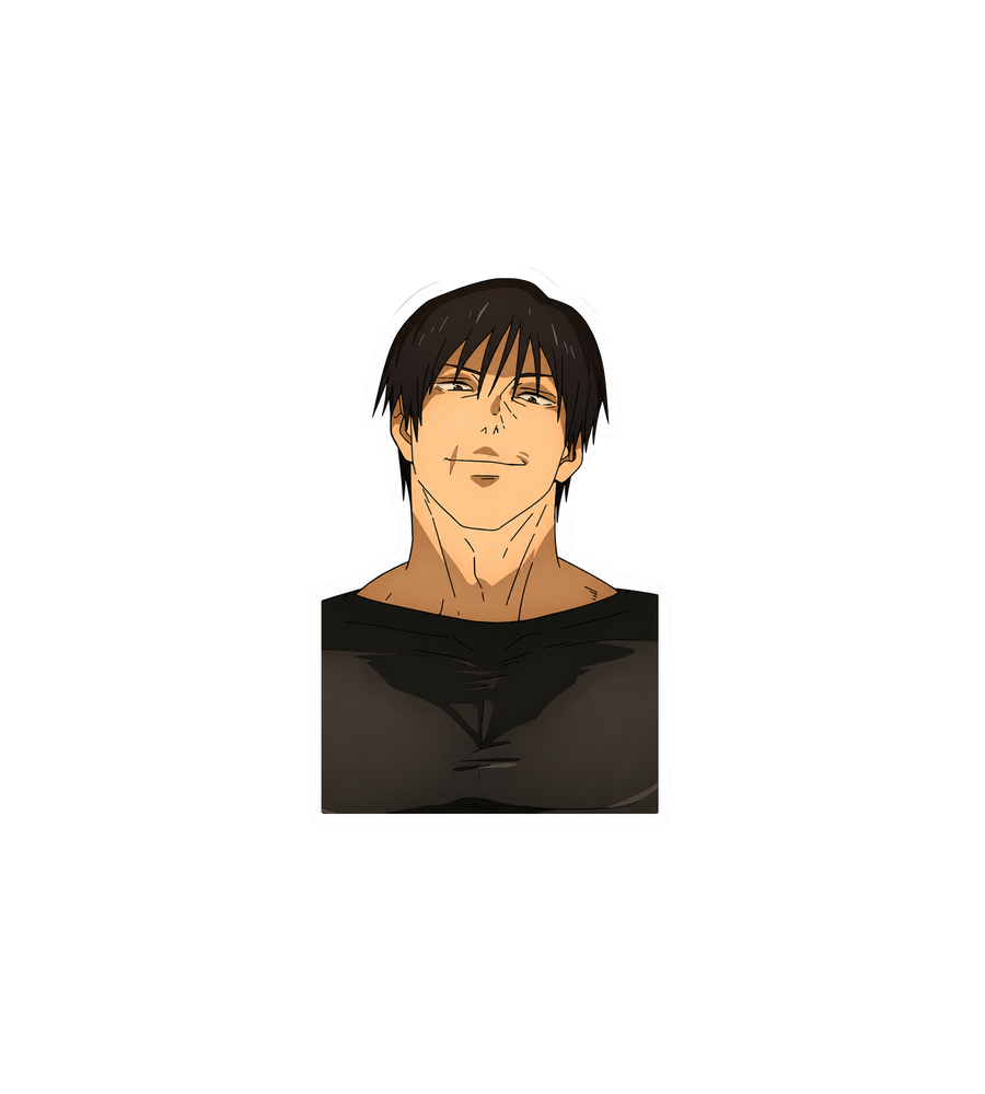 Smirking Toji Anime Sticker