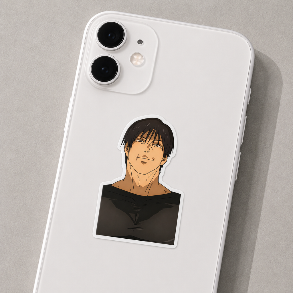 Smirking Toji Anime Sticker