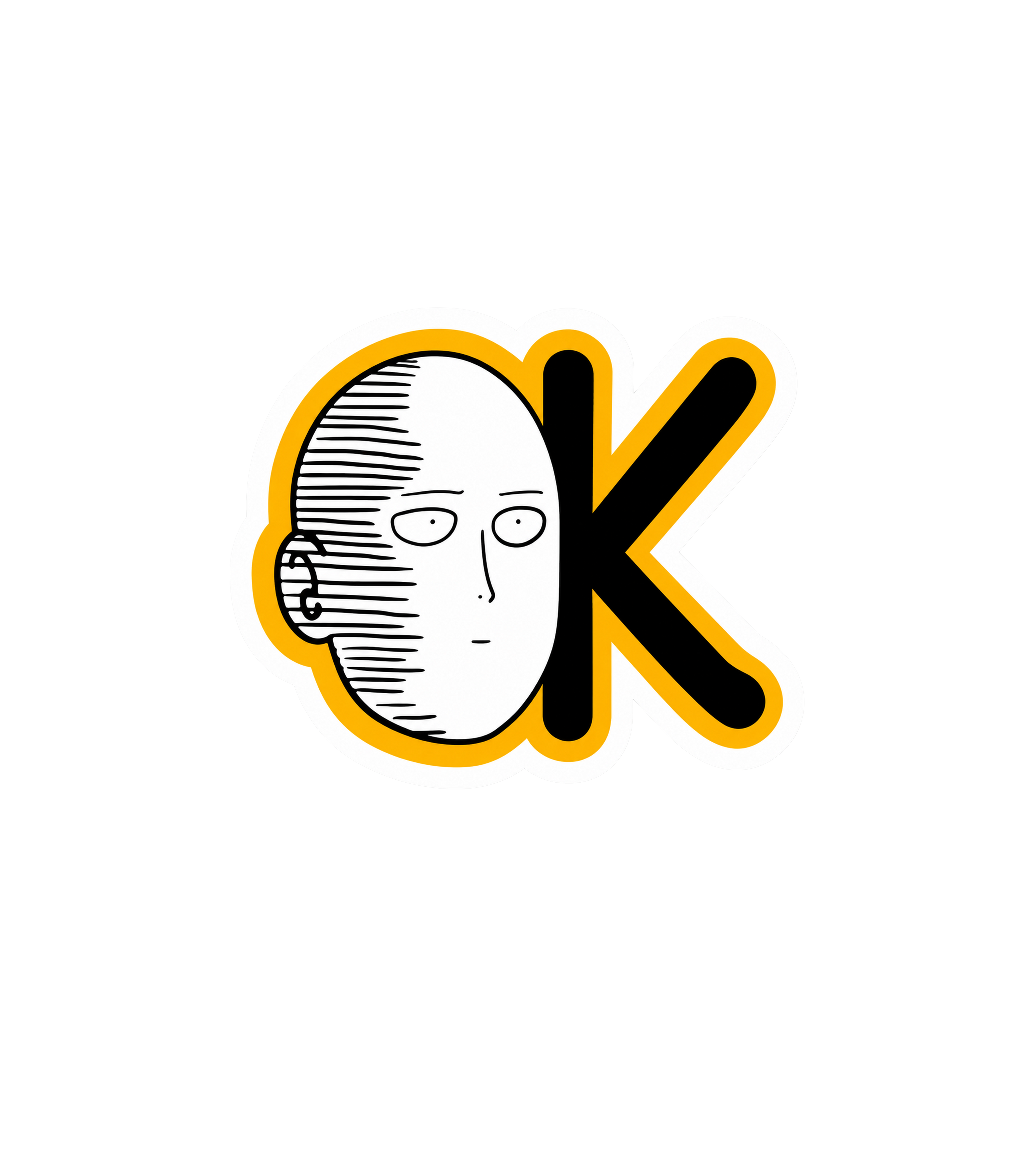 Deadpan OK Anime Meme Sticker