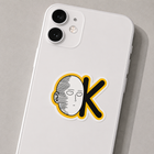 Deadpan OK Anime Meme Sticker