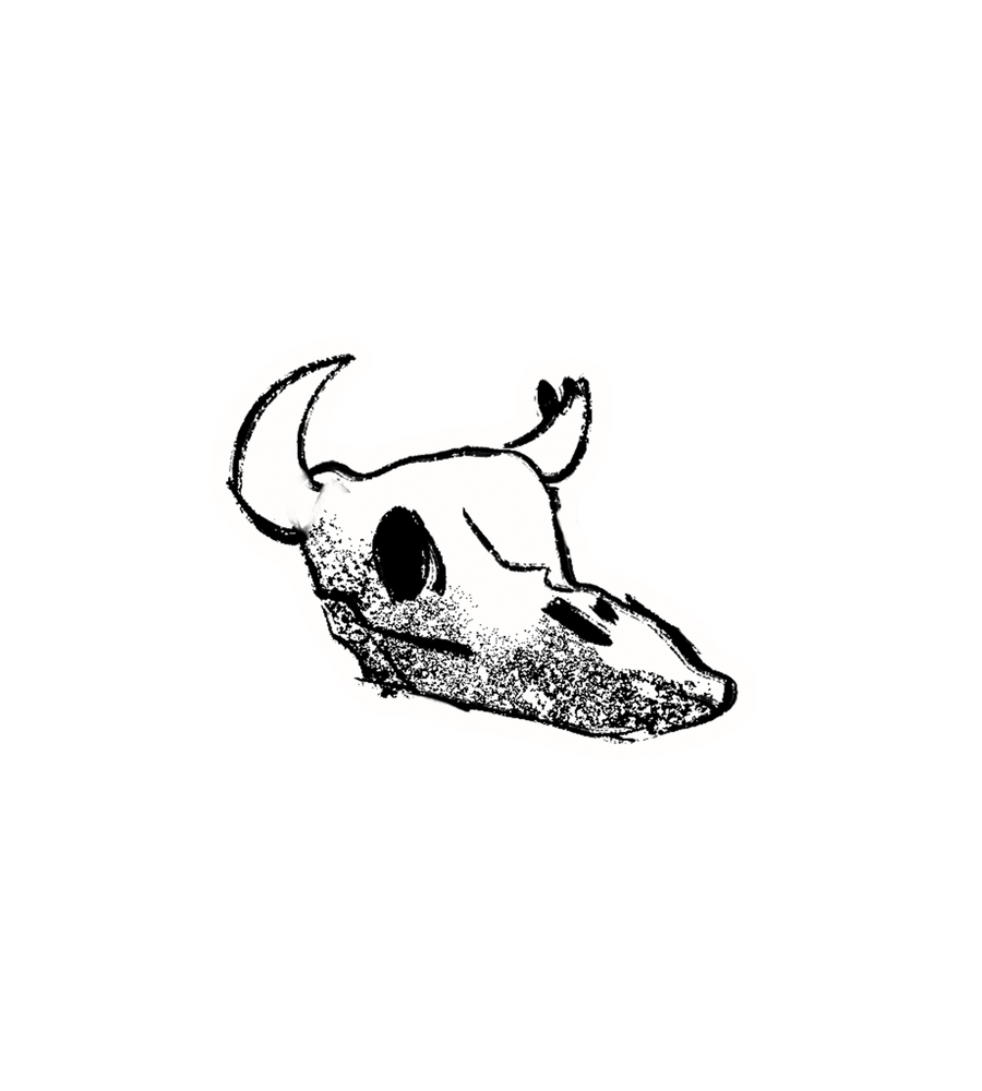 Deer Skull Sticker