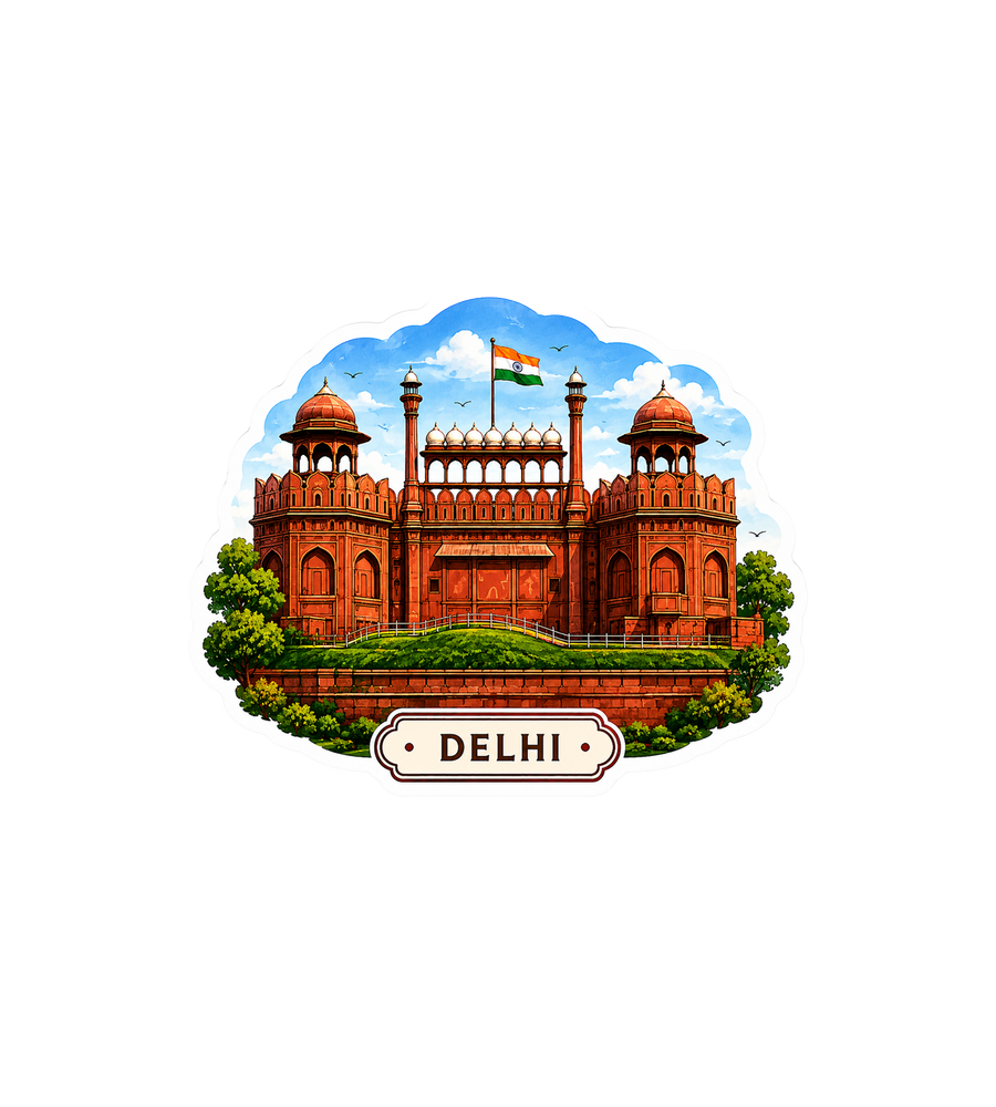 Delhi Red Fort Sticker