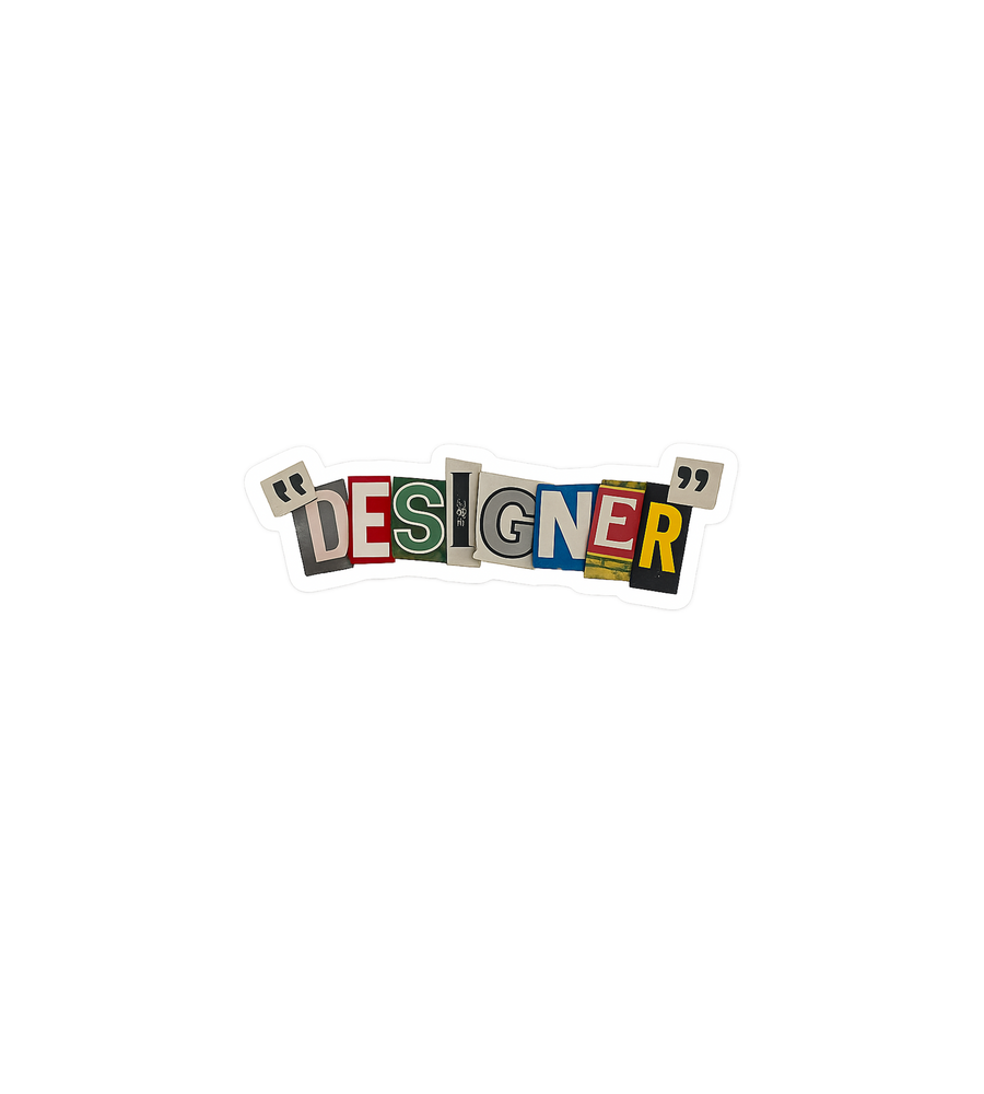 Designer Magazine Letter Sticker