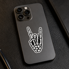 Rock On Skeleton Hand Vinyl Sticker