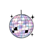 Disco Ball Vinyl Sticker