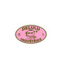 Delulu Industries Sticker – Retro Pink Badge