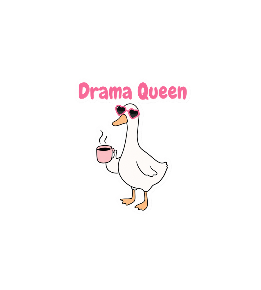 Drama Queen Goose Sticker
