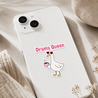 Drama Queen Goose Sticker