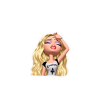 Couture Blonde Doll Sticker – Y2K Fashion Sticker