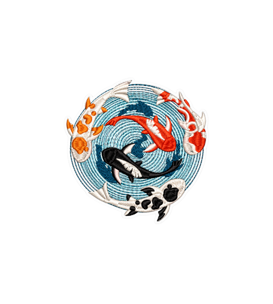 Koi Fish Whirlpool Sticker