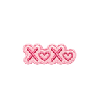 Pink XOXO Hearts Sticker