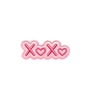 Pink XOXO Hearts Sticker