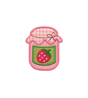 Strawberry Jam Jar Sticker