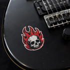 Fire Skull Vinyl Sticker
