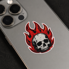 Fire Skull Vinyl Sticker