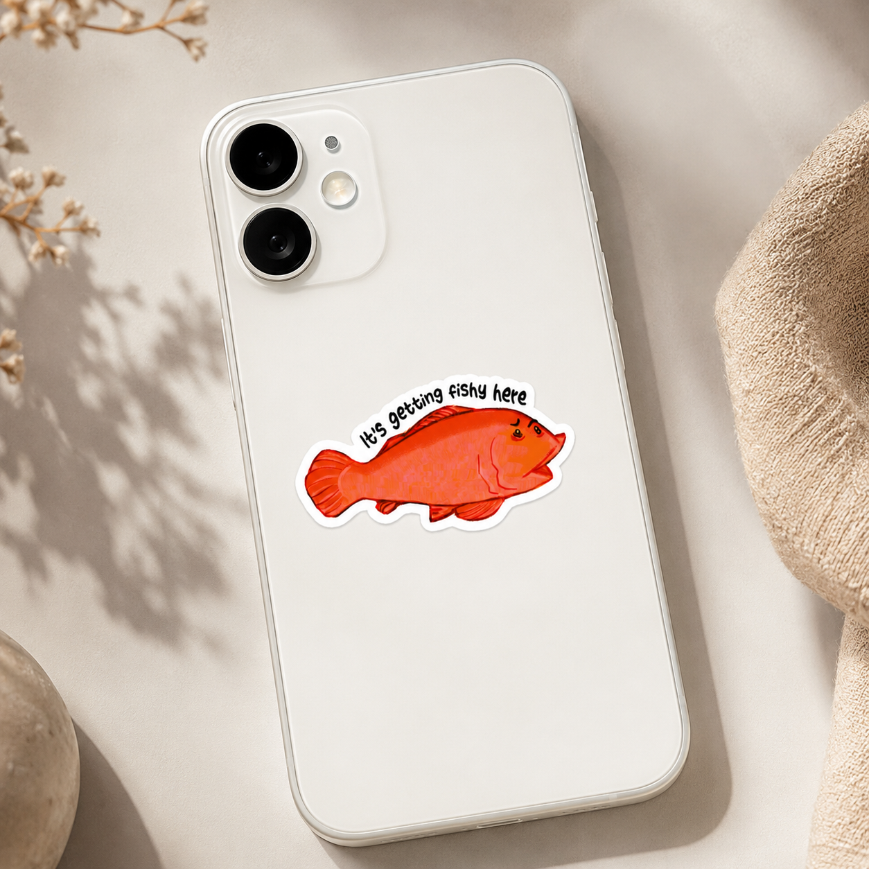 It's Getting Fishy Here Sticker