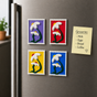 Color Pop Fridge Magnet Set | Aesthetic Mini Art Magnets
