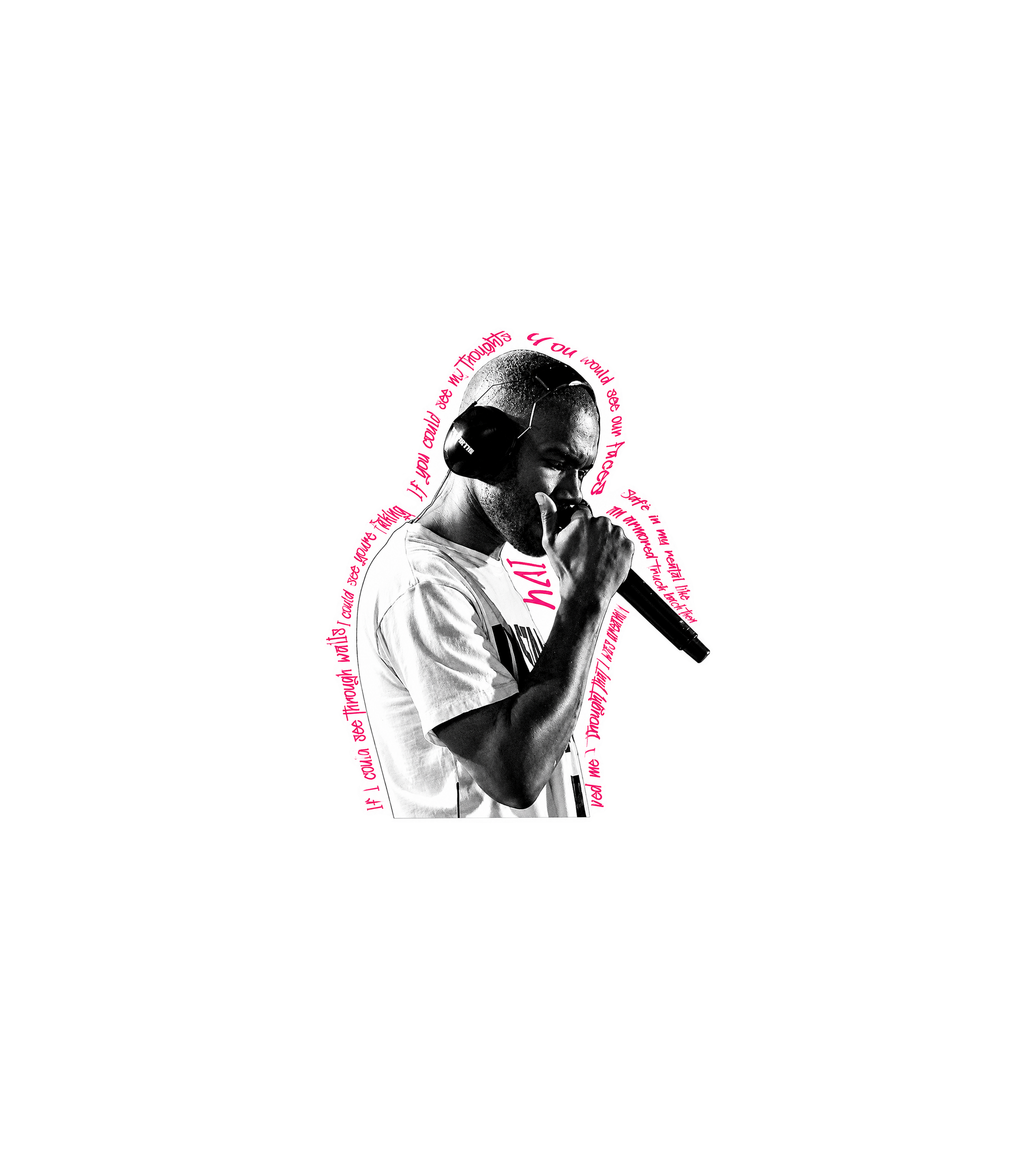 Frank Ocean Pink Text Sticker